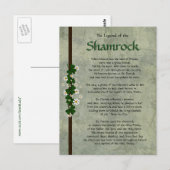 Shamrocks Briefkaart (Voorkant / Achterkant)