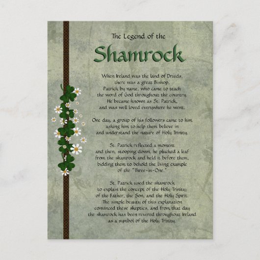 Shamrocks Briefkaart (Voorkant)