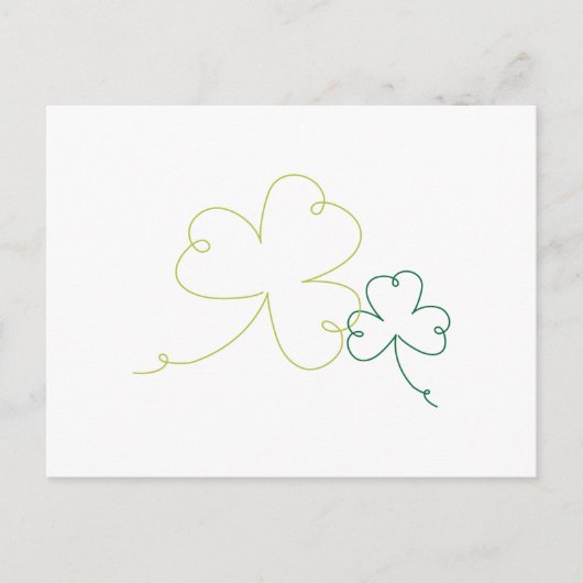 Shamrocks Briefkaart (Voorkant)