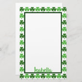Shamrocks Briefpapier (Voorkant / Achterkant)