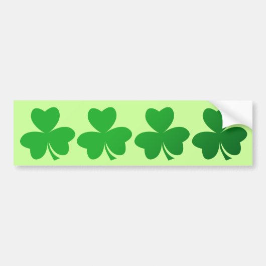 Shamrocks Bumpersticker (Voorkant)