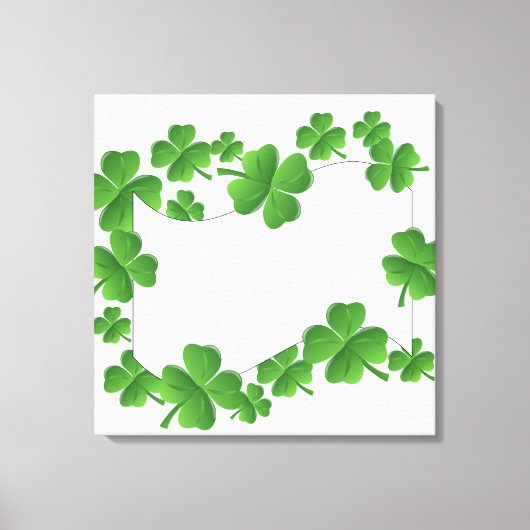 Shamrocks Canvas Afdruk (Voorkant)