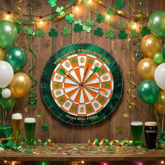 Shamrocks & Celtic Knots Ierse Pub Dartbord