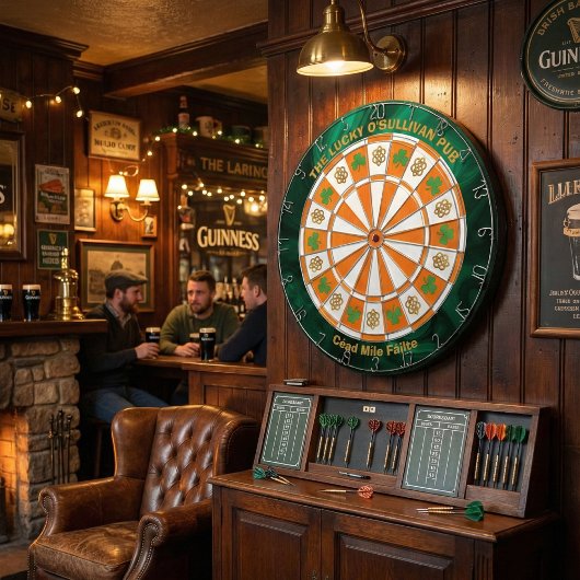 Shamrocks & Celtic Knots Irish Pub  Dartbord