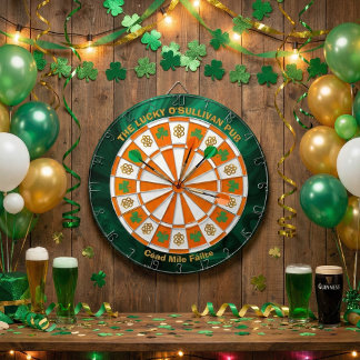 Shamrocks & Celtic Knots Irish Pub  Dartbord