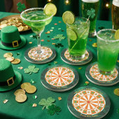 Shamrocks & Celtic Knots Irish Pub Zandsteen Onderzetter