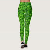 Shamrocks Clover laat St. Patrick's Day Festive Leggings (Achterkant)