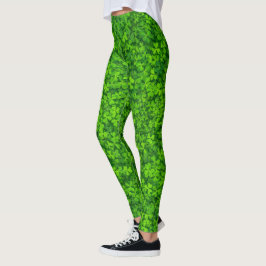 Shamrocks Clover laat St. Patrick's Day Festive Leggings