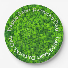 Shamrocks Clover laat St. Patrick's Day Party Papieren Bordje