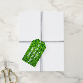 Shamrocks Clover Leaves St. Patrick's Day Birthday Cadeaulabel