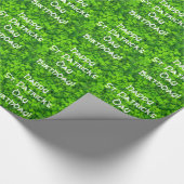 Shamrocks Clover Leaves St. Patrick's Day Birthday Cadeaupapier (Hoek)