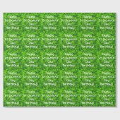 Shamrocks Clover Leaves St. Patrick's Day Birthday Cadeaupapier (Vlak)