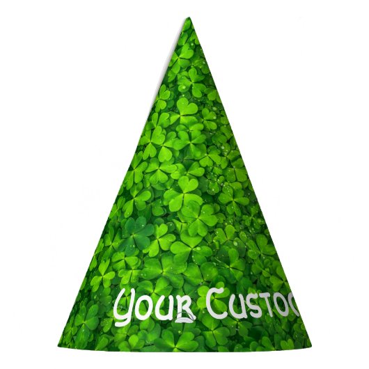 Shamrocks Clover Leaves St. Patrick's Day Birthday Feesthoedjes (Links)