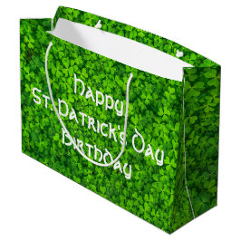 Shamrocks Clover Leaves St. Patrick's Day Birthday Groot Cadeauzakje