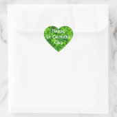 Shamrocks Clover Leaves St. Patrick's Day Fun Hart Sticker (Tas)