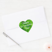 Shamrocks Clover Leaves St. Patrick's Day Fun Hart Sticker (Envelop)