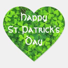 Shamrocks Clover Leaves St. Patrick's Day Fun Hart Sticker