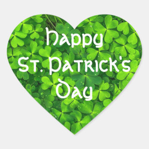 Shamrocks Clover Leaves St. Patrick's Day Fun Hart Sticker