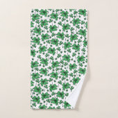 Shamrocks Clover Pattern Bad Handdoek (Handdoek)