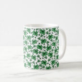 Shamrocks Clover Pattern Koffiemok (Voorkant rechts)