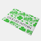 Shamrocks / Clover-Tattoos patroon + uw ideeën Deurmat (Schuin)
