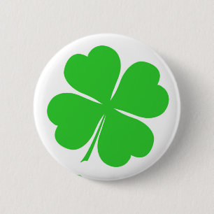 Shamrocks/Clover-Tattoos + uw ideeën Ronde Button 5,7 Cm