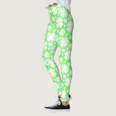 Shamrocks Clovers Cute Green Irish St Patricks Day Leggings (Links)