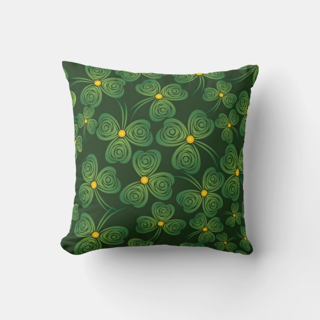 Shamrocks Design Sierkussen (Voorkant)