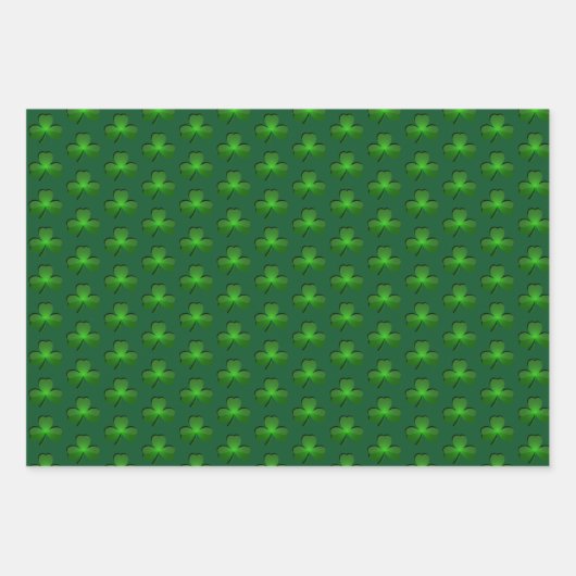 Shamrocks Design Wrapping Paper sets (Voorkant 3)