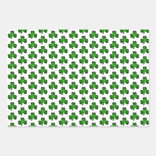 Shamrocks Design Wrapping Paper sets (Voorkant 2)