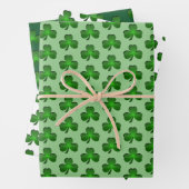 Shamrocks Design Wrapping Paper sets (In situ)