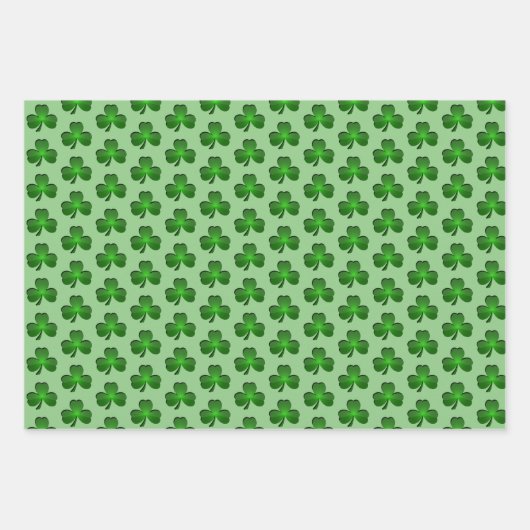Shamrocks Design Wrapping Paper sets (Voorkant 3)