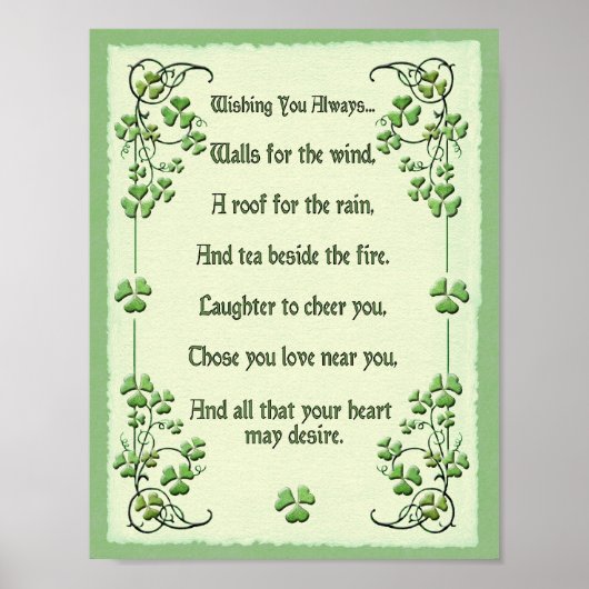 Shamrocks die je altijd... poster (Voorkant)