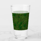 Shamrocks Digital Art Pattern St Patricks Glas (Voorkant)