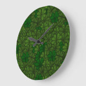 Shamrocks Digital Art Pattern St Patricks Grote Klok (Hoek)
