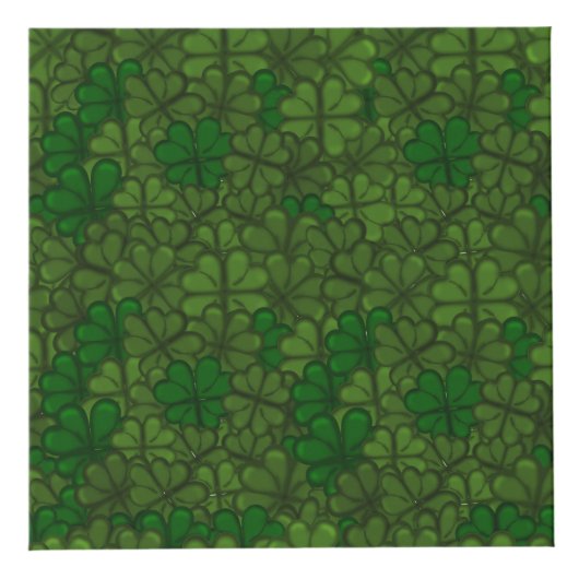 Shamrocks Digital Art Pattern St Patricks Kubus (Voorkant)