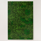 Shamrocks Digital Art Pattern St Patricks Legpuzzel (Verticaal)