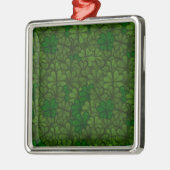 Shamrocks Digital Art Pattern St Patricks Metalen Ornament (Links)