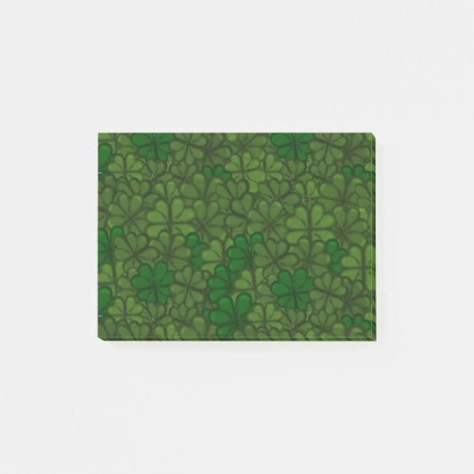 Shamrocks Digital Art Pattern St Patricks Post-it® Notes (Voorkant)
