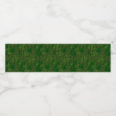 Shamrocks Digital Art Pattern St Patricks Waterfles Etiket (Enkel label)