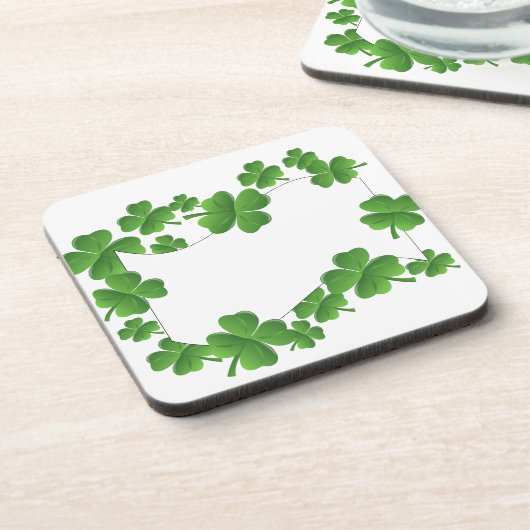 Shamrocks Drankjes Onderzetter (Linkerzijde)
