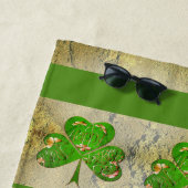 Shamrocks & een Leprechaun Strandlaken (In situ)