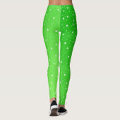 shamrocks elegante leggings gekleurd als feestelij (Achterkant)