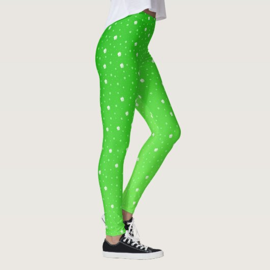 shamrocks elegante leggings gekleurd als feestelij (Rechts)