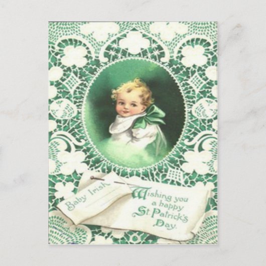 Shamrocks Emerald Isle St Patrick's Day Ca Briefkaart (Voorkant)