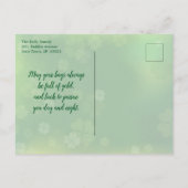 Shamrocks en bier St. Patrick's Day Uitnodiging (Achterkant)