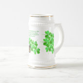 Shamrocks en Butterfly-Mok Bierpul (Voorkant rechts)