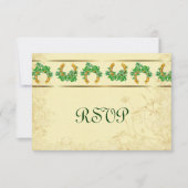 Shamrocks en Gold Irish RSVP (Voorkant)