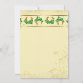 Shamrocks en Gold Irish Wedding Kaart (Achterkant)