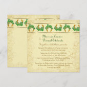 Shamrocks en Gold Irish Wedding Kaart (Voorkant / Achterkant)